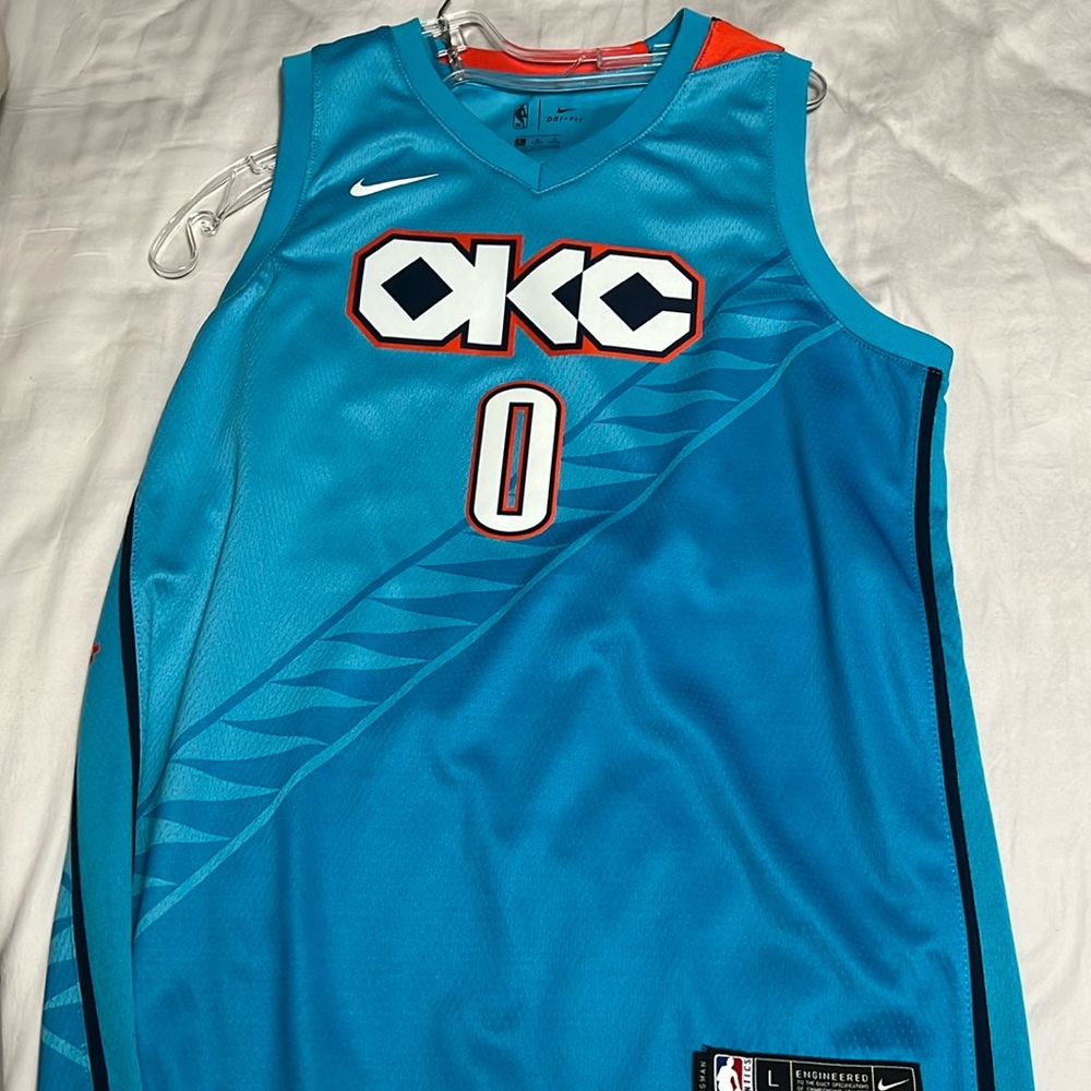 Russel Westbrook Thunder City edition jersey